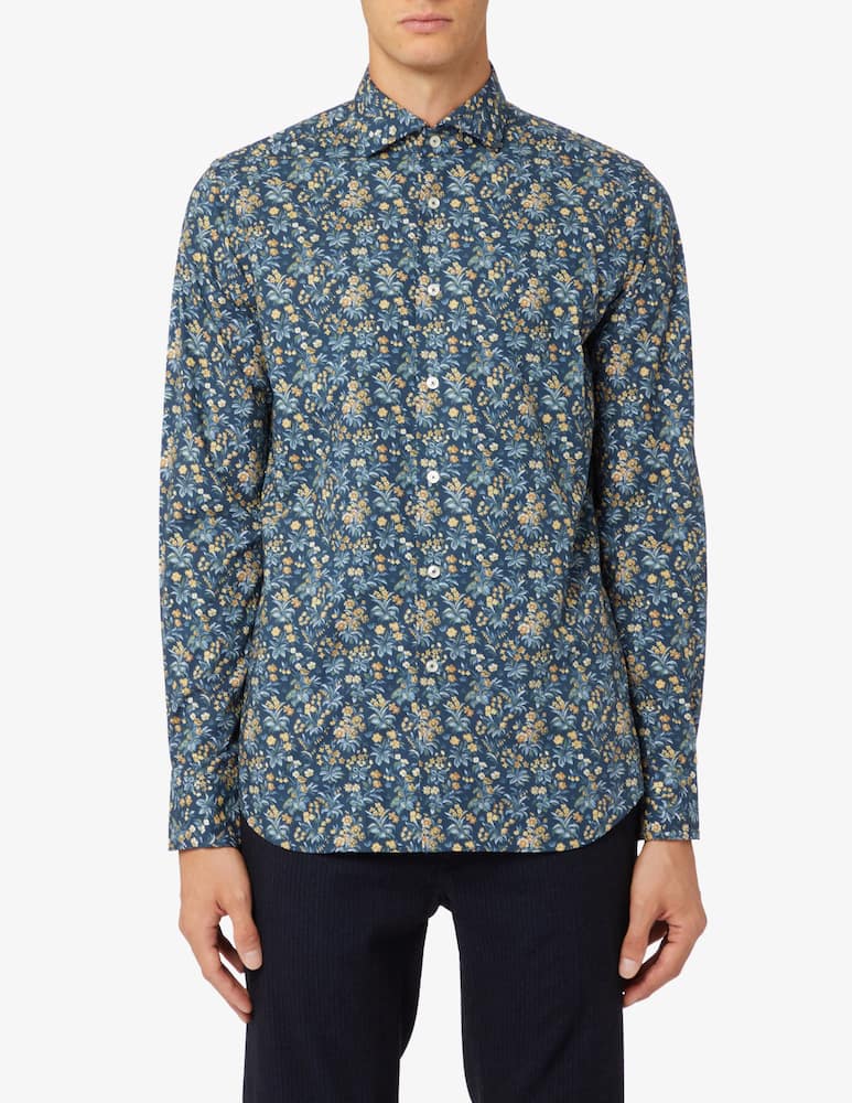 rinascente Xacus Camicia pop liberty stampa fiori tailored