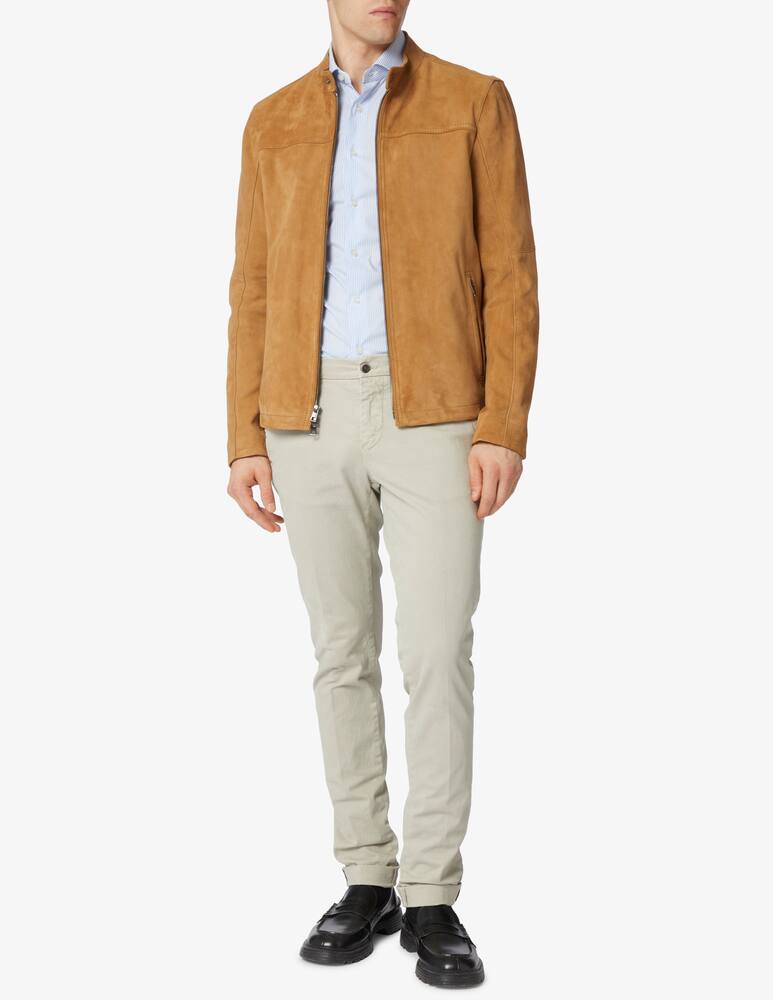 rinascente Xacus Pop stretch 1000 striped slim fit shirt