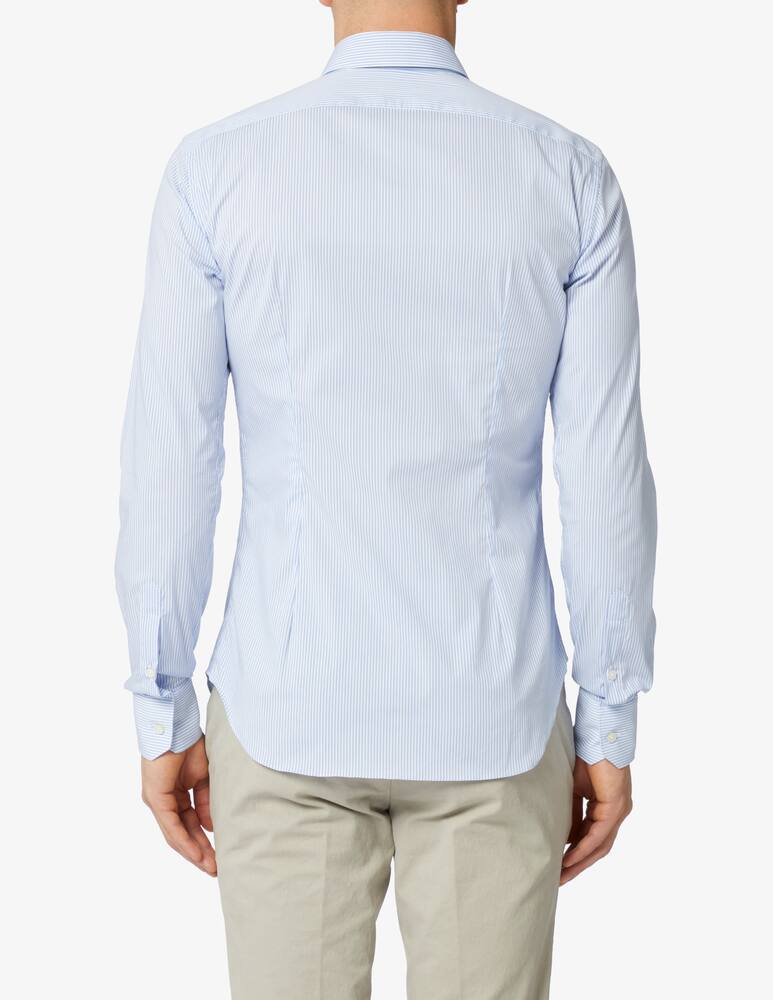 rinascente Xacus Pop stretch 1000 striped slim fit shirt