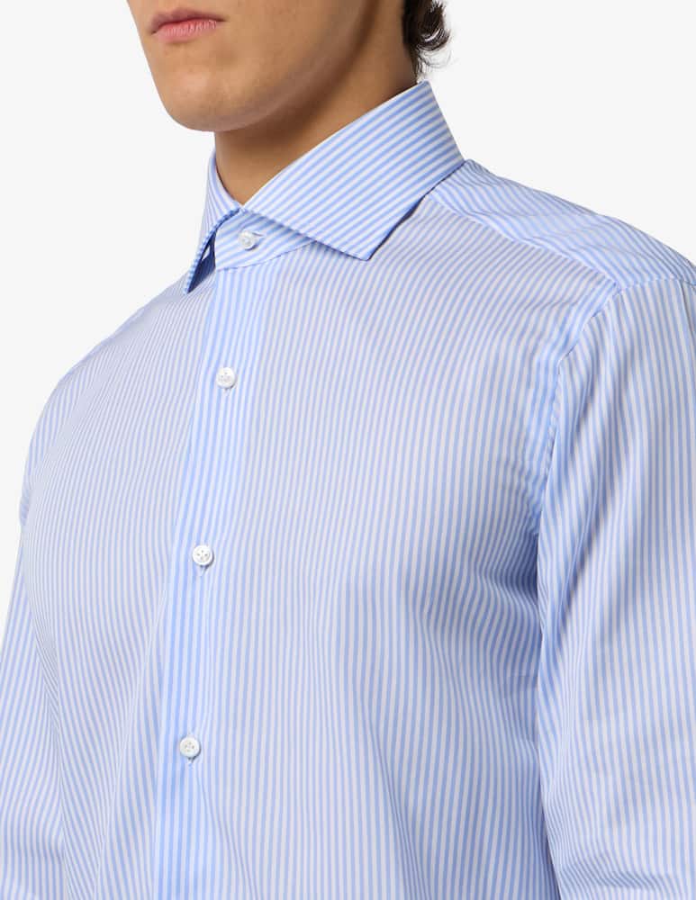 rinascente Barba Napoli Slim twill stripe shirt