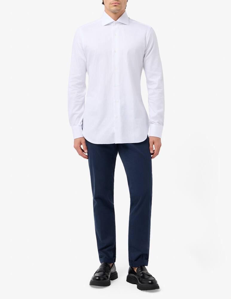 rinascente Barba Napoli Slim micro-weave shirt