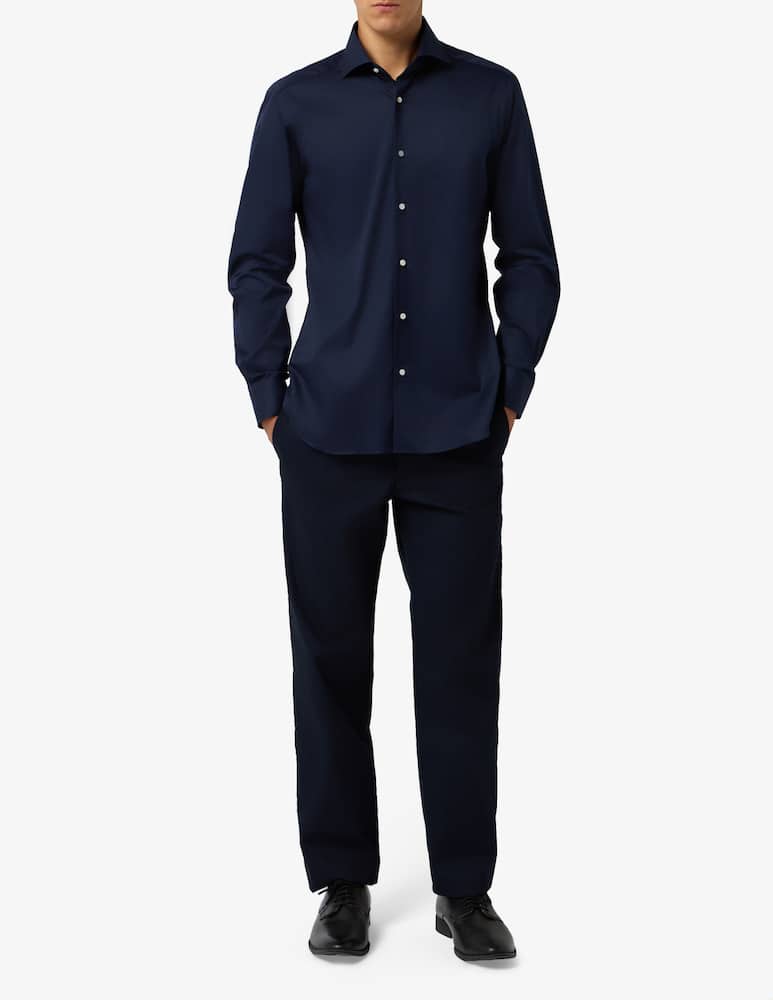 rinascente Barba Napoli Light twill slim shirt