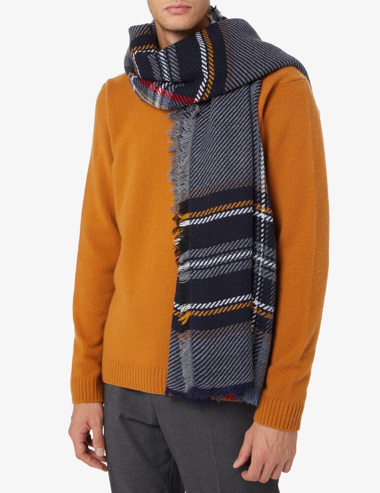 rinascente Rinascente Collection Sciarpa 80x190 tartan diagonale - Blu