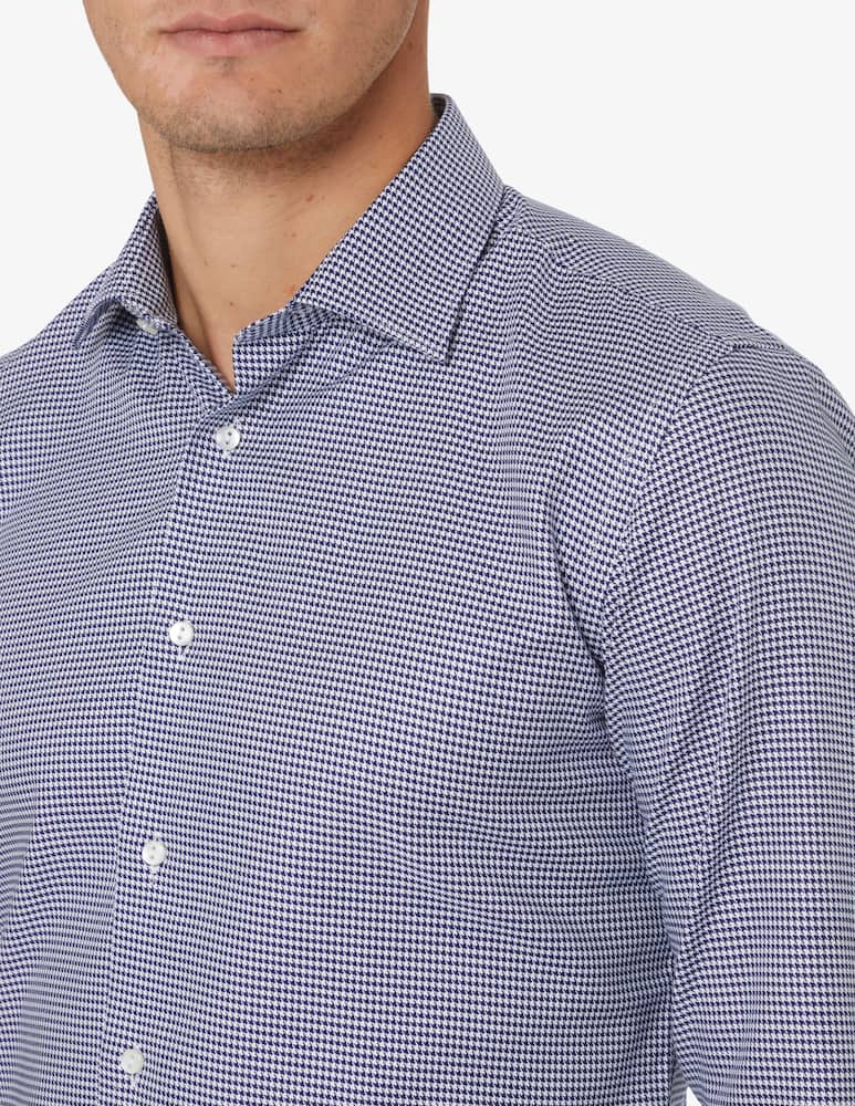 rinascente Sartoria Italiana Camicia pied de poule - Blu