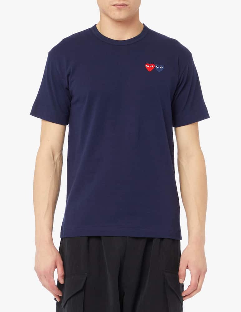 Comme des Garçons Play Maglietta doppio cuore - immagine 1 Comme des Garçons Play Maglietta doppio cuore - immagine 1