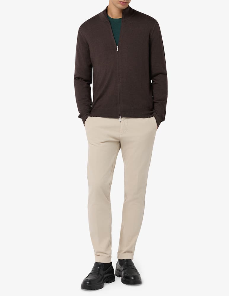 Gran Sasso Cardigan zip lavato - immagine 2 Gran Sasso Cardigan zip lavato - immagine 2