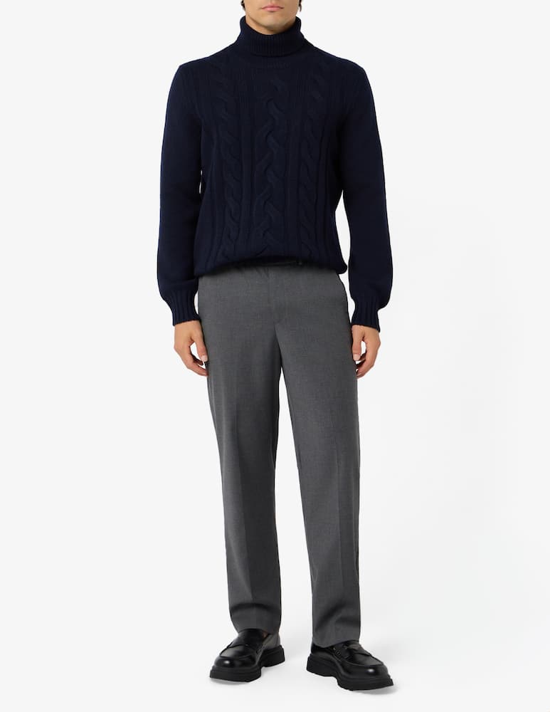 Gran Sasso Geelong cable turtleneck - picture 2 Gran Sasso Geelong cable turtleneck - picture 2