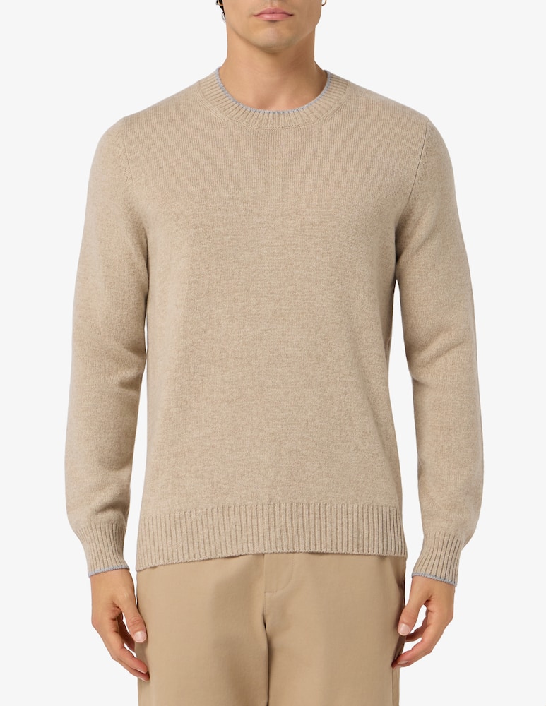 Gran Sasso Geelong contrast crewneck - picture 1 Gran Sasso Geelong contrast crewneck - picture 1