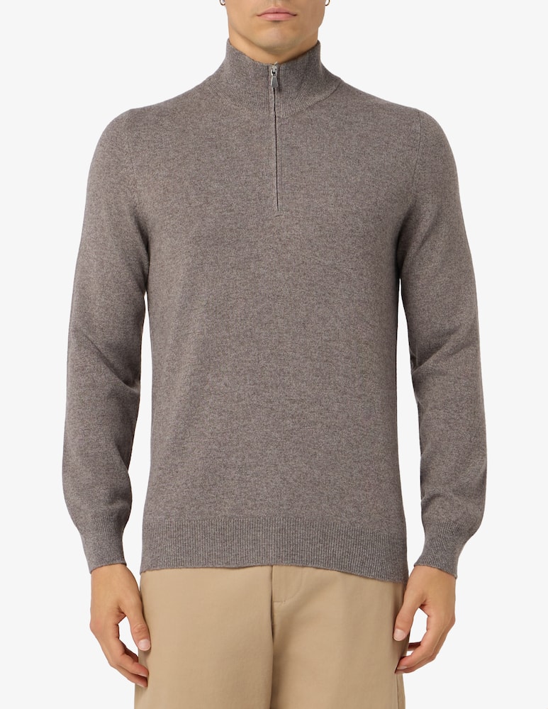 rinascente Gran Sasso Zip mock neck jumper