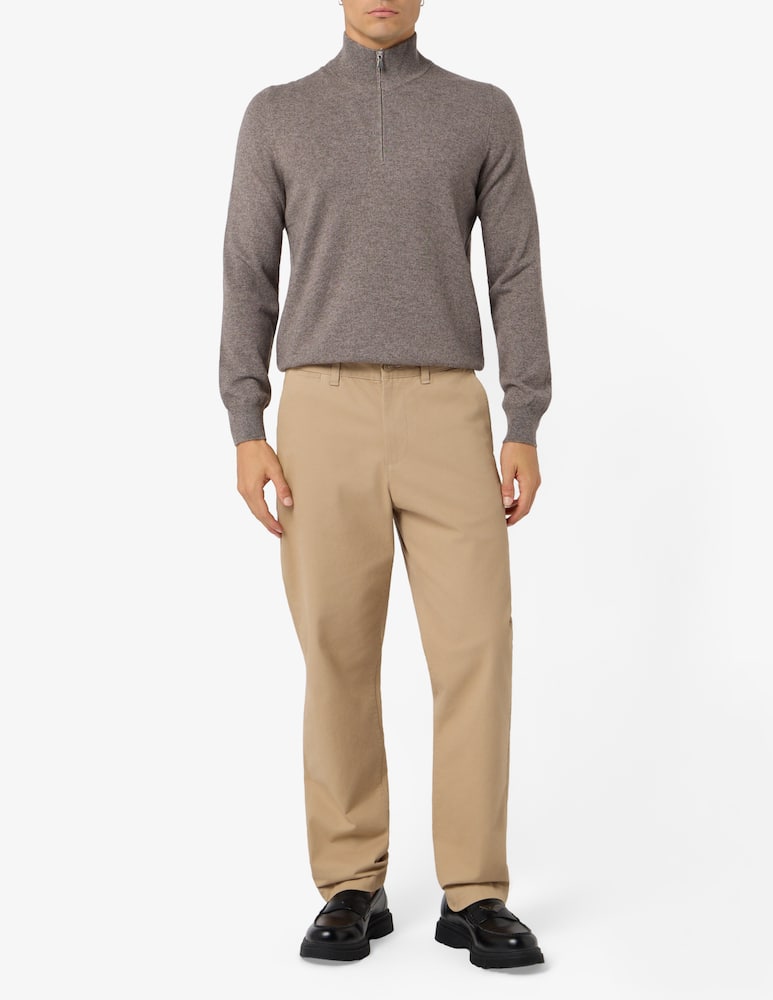 rinascente Gran Sasso Zip mock neck jumper