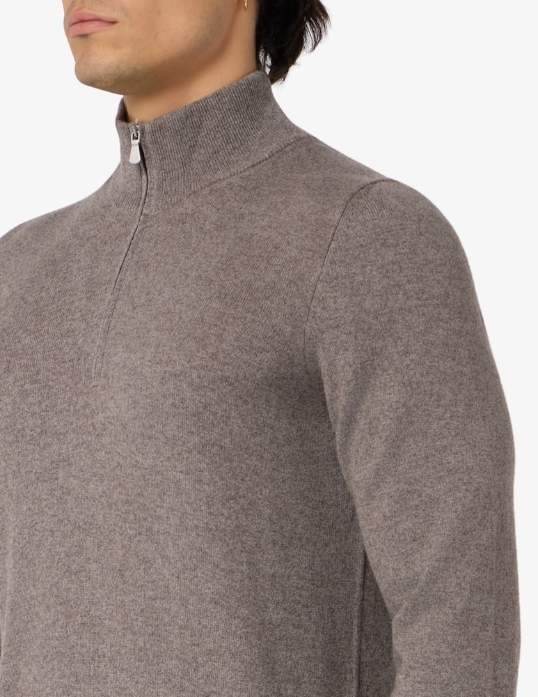 rinascente Gran Sasso Zip mock neck jumper
