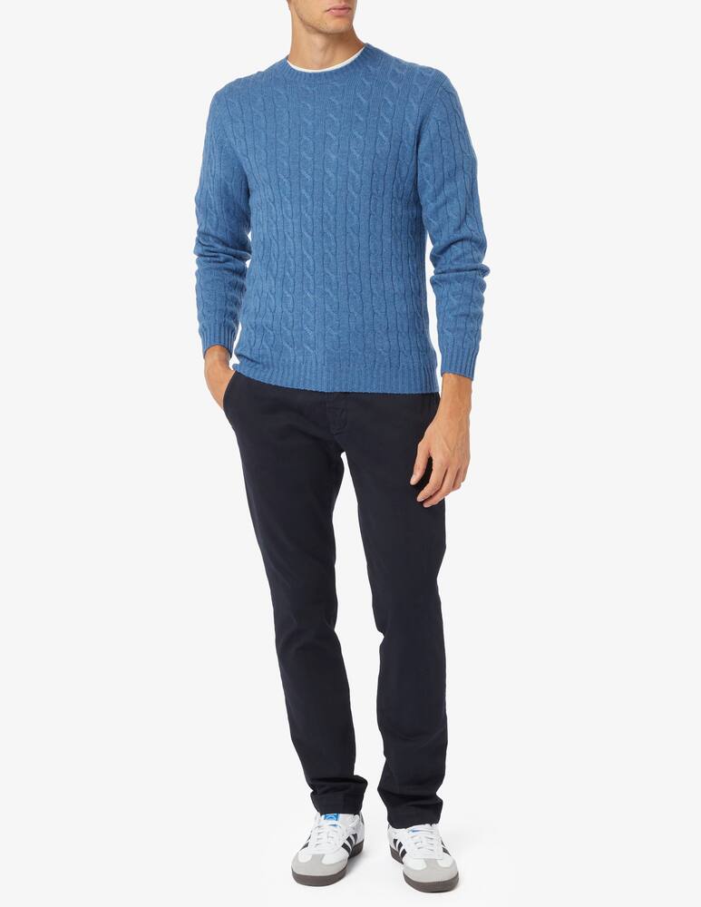 rinascente Pure Cashmere Braided rib cashmere crewneck jumper