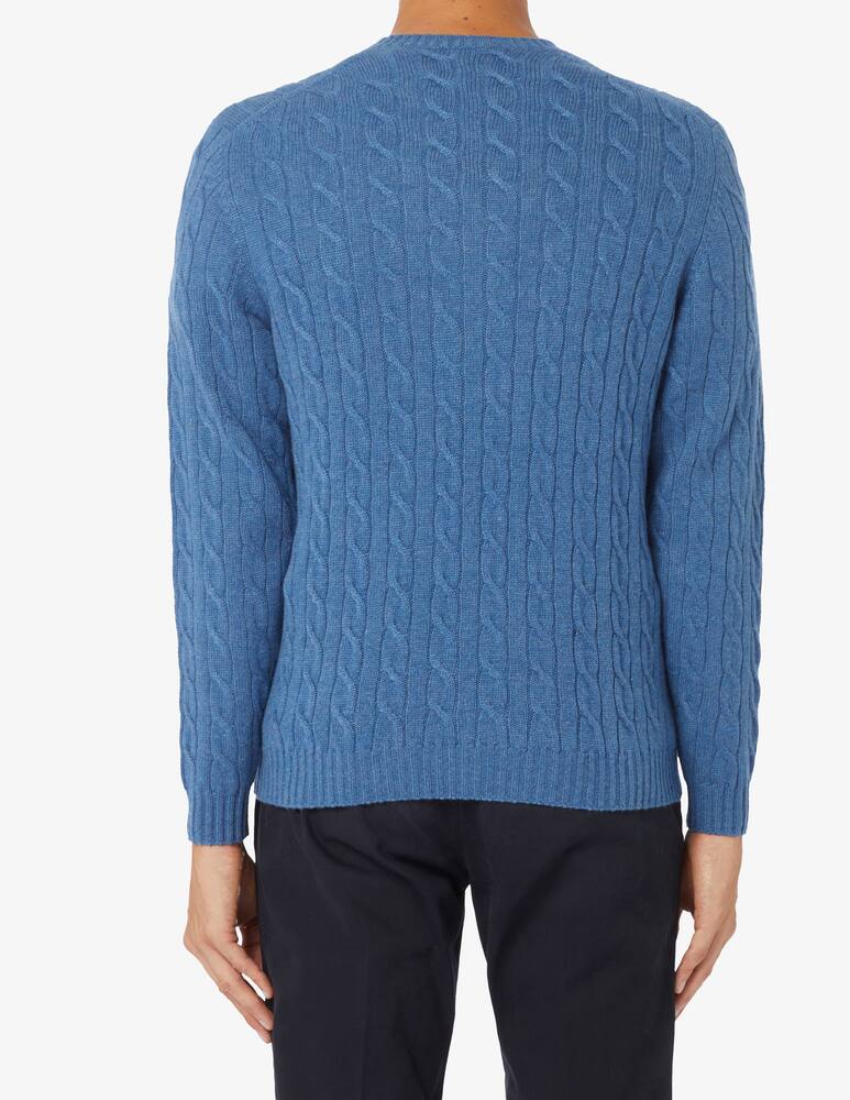 rinascente Pure Cashmere Braided rib cashmere crewneck jumper