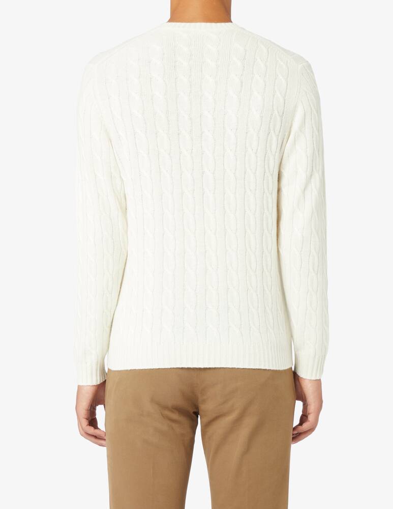 rinascente Pure Cashmere Maglia girocollo costa treccia in cashmere