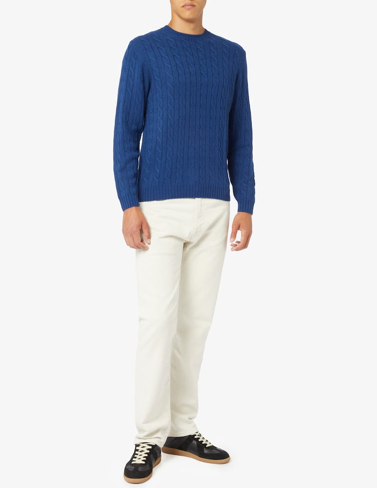 rinascente Pure Cashmere Braided rib cashmere crewneck jumper