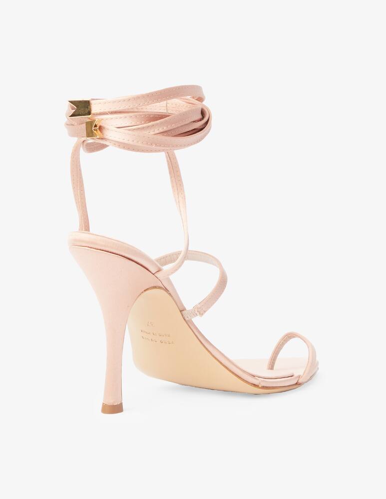 rinascente Ilio Smeraldo Heeled sandals by Giulia De Lellis - beige