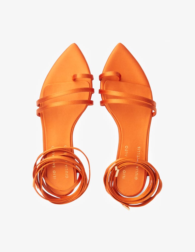 rinascente Ilio Smeraldo Sandali bassi Sole by Giulia De Lellis - arancione