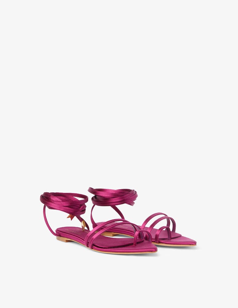 Ilio Smeraldo Sole flat sandals by Giulia De Lellis - pink - picture 2 Ilio Smeraldo Sole flat sandals by Giulia De Lellis - pink - picture 2