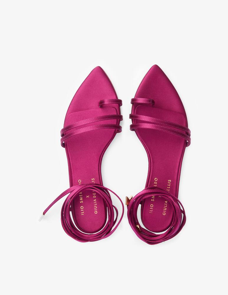 Ilio Smeraldo Sole flat sandals by Giulia De Lellis - pink - picture 3 Ilio Smeraldo Sole flat sandals by Giulia De Lellis - pink - picture 3