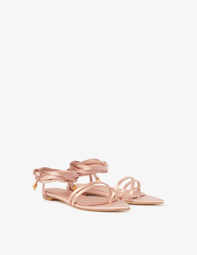 rinascente Ilio Smeraldo Sole flat sandals by Giulia De Lellis - beige