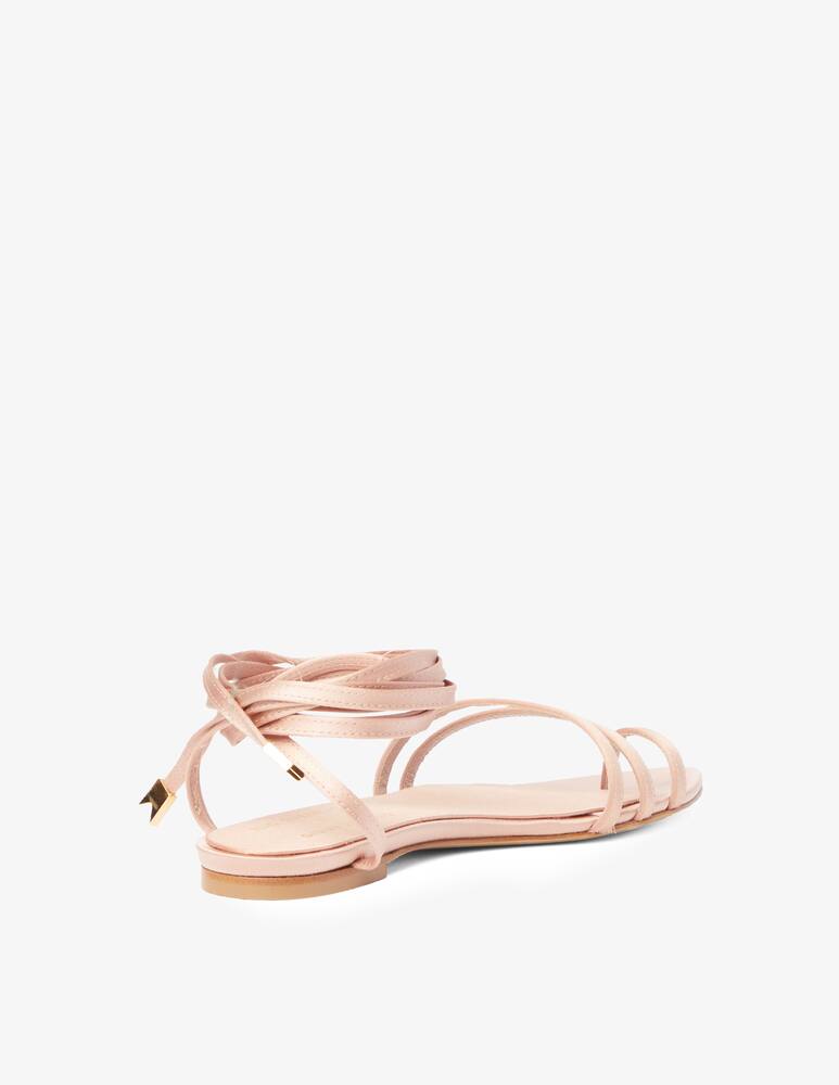 rinascente Ilio Smeraldo Sole flat sandals by Giulia De Lellis - beige