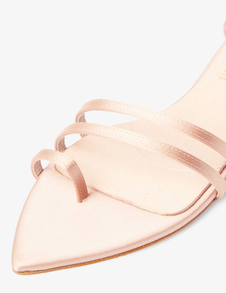 rinascente Ilio Smeraldo Sole flat sandals by Giulia De Lellis - beige