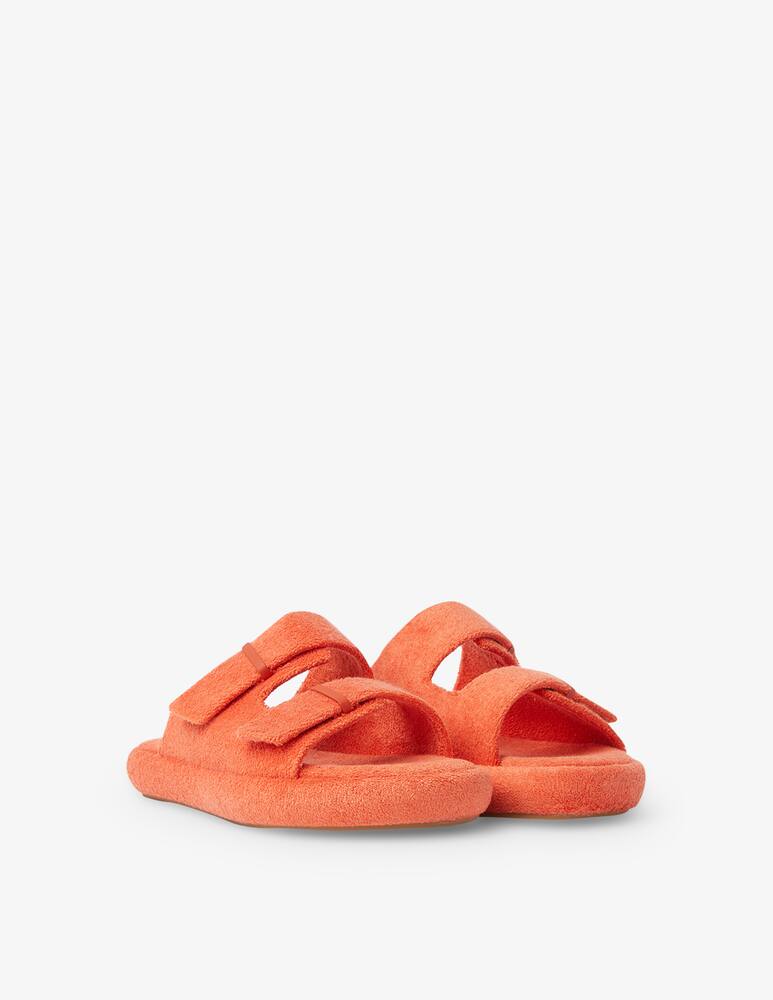 rinascente Ilio Smeraldo Terrycloth chunky sandals by The Frankie - orange