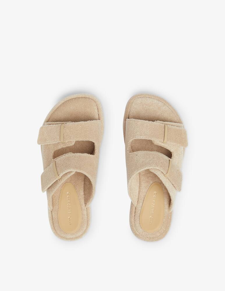 rinascente Ilio Smeraldo Terrycloth chunky sandals by The Frankie - white