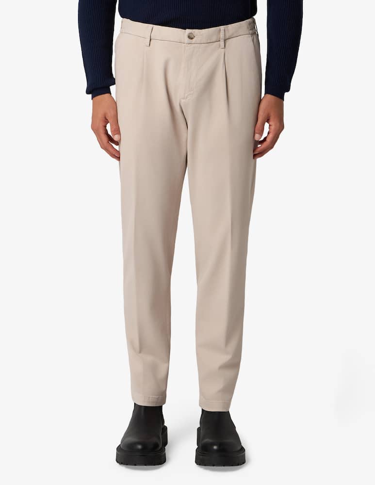 rinascente At.p.co Pantaloni Berlino in cotone tencel micro diagonale