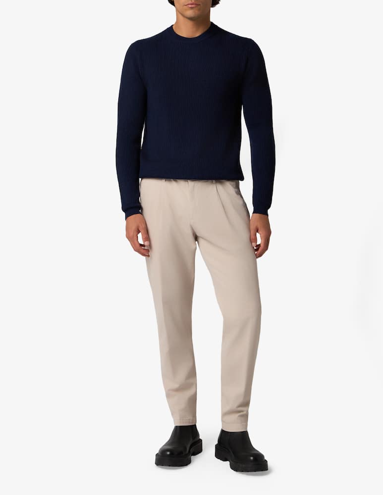 rinascente At.p.co Pantaloni Berlino in cotone tencel micro diagonale