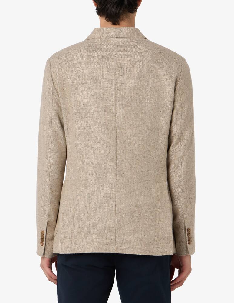rinascente At.p.co Blazer herringbone wool blend