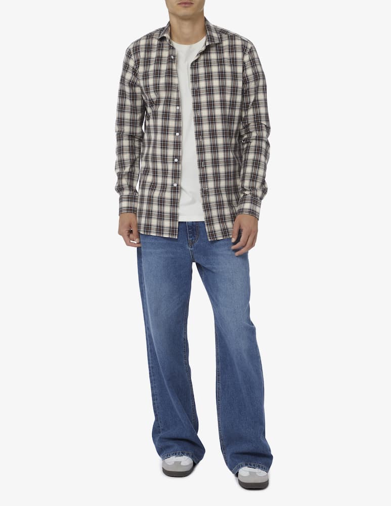 rinascente Delsiena Modern flannel check shirt