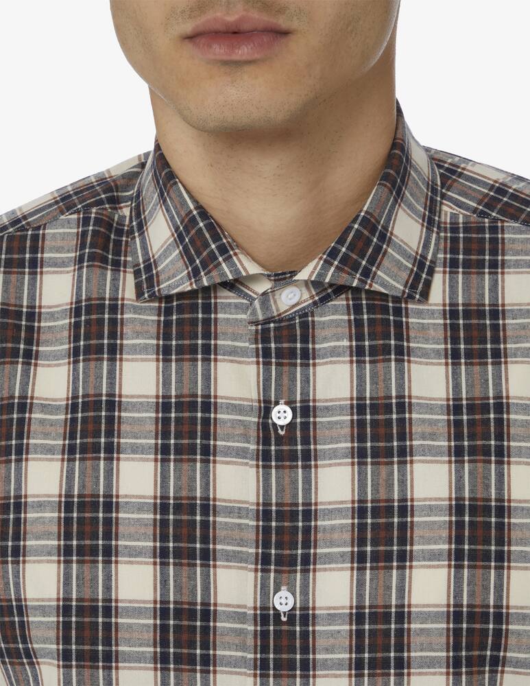 rinascente Delsiena Modern flannel check shirt