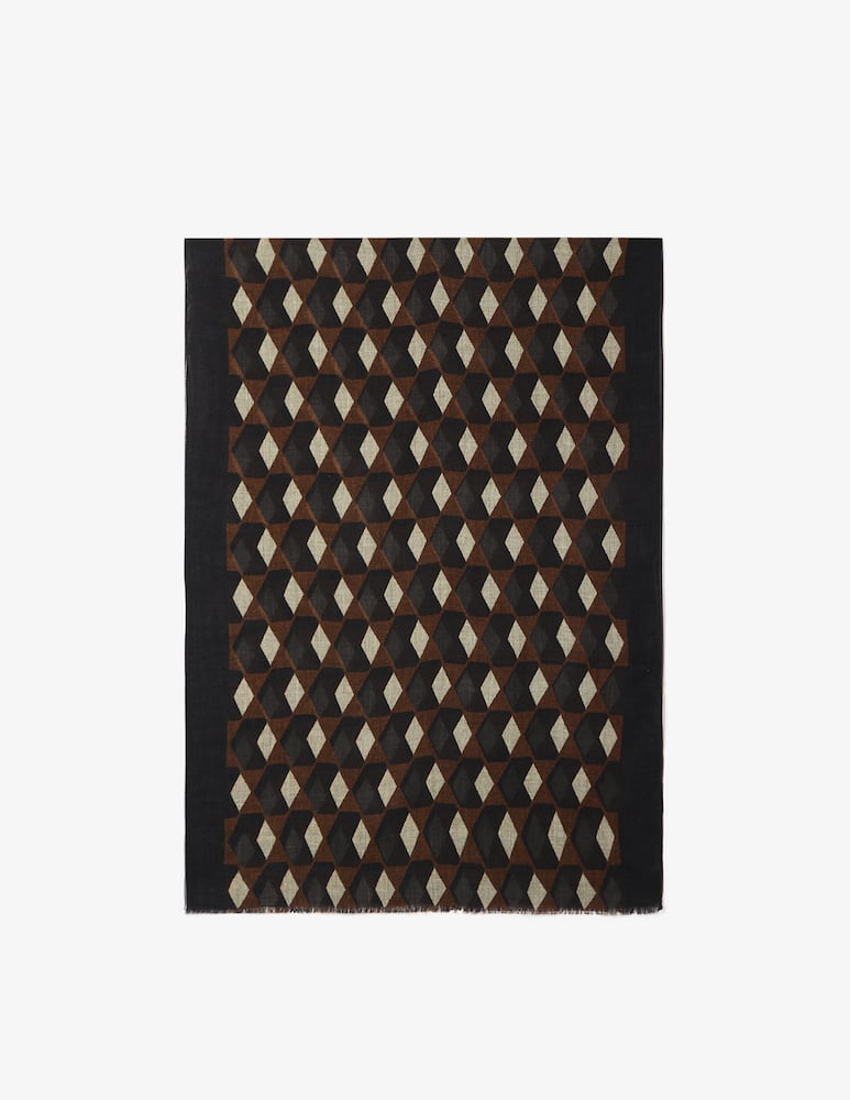 Rinascente Collection Geometric pattern scarf - picture 1 Rinascente Collection Geometric pattern scarf - picture 1