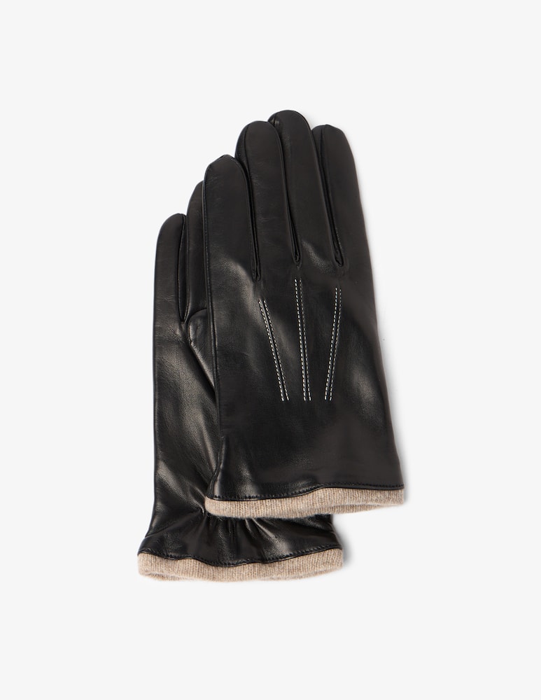 Rinascente Collection Nappa gloves with contrast stitch - picture 1 Rinascente Collection Nappa gloves with contrast stitch - picture 1