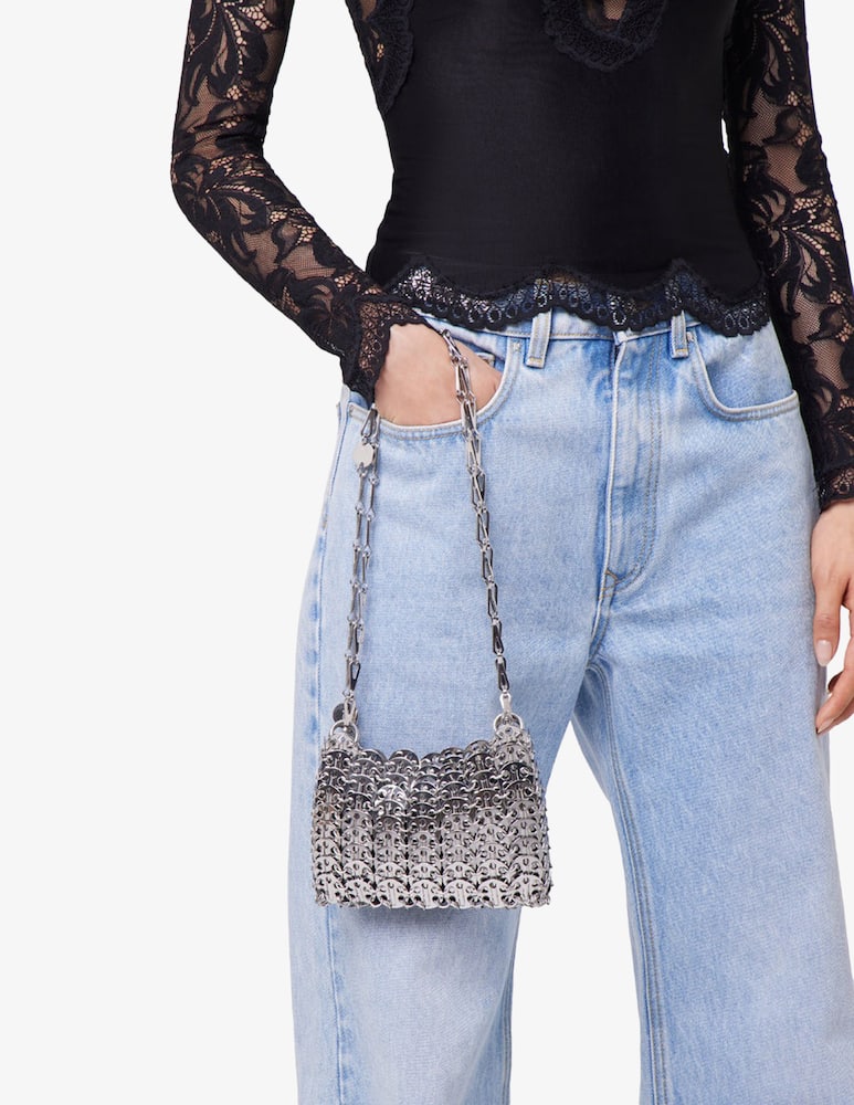 rinascente Rabanne Nano chain crossbody bag