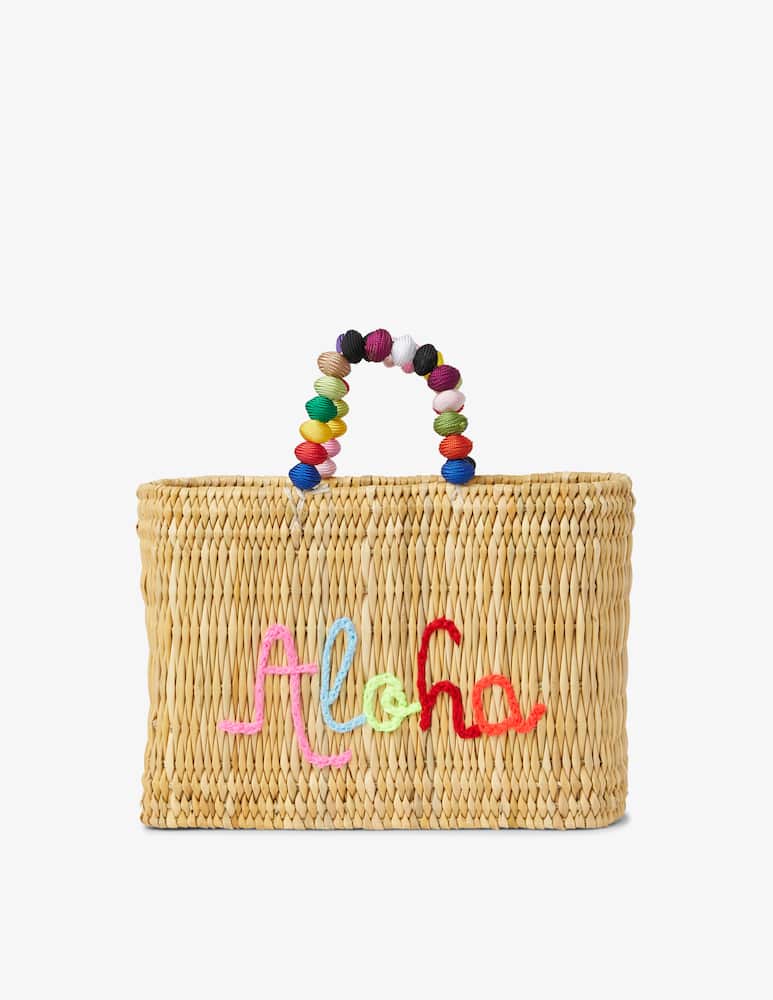 rinascente Doppio Italy Borsa da spiaggia piccola con perline