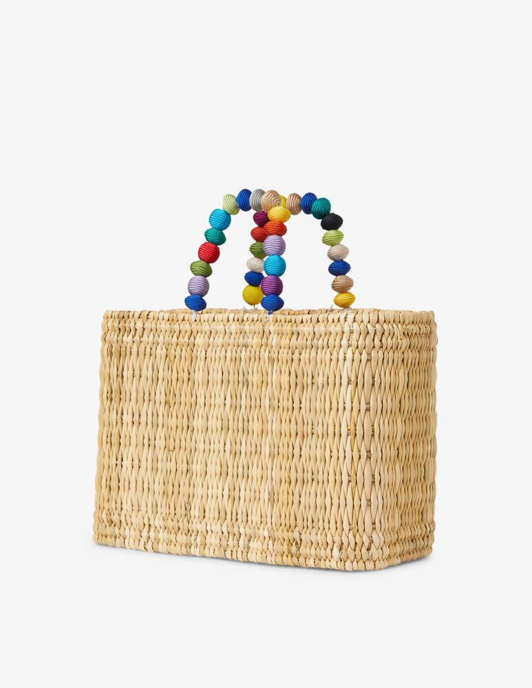 rinascente Doppio Italy Jade beach bag