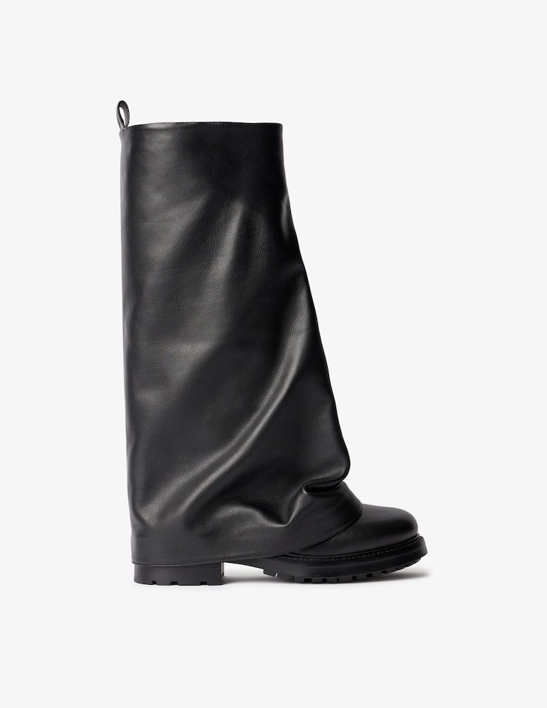 rinascente Strategia Leather slouch boots
