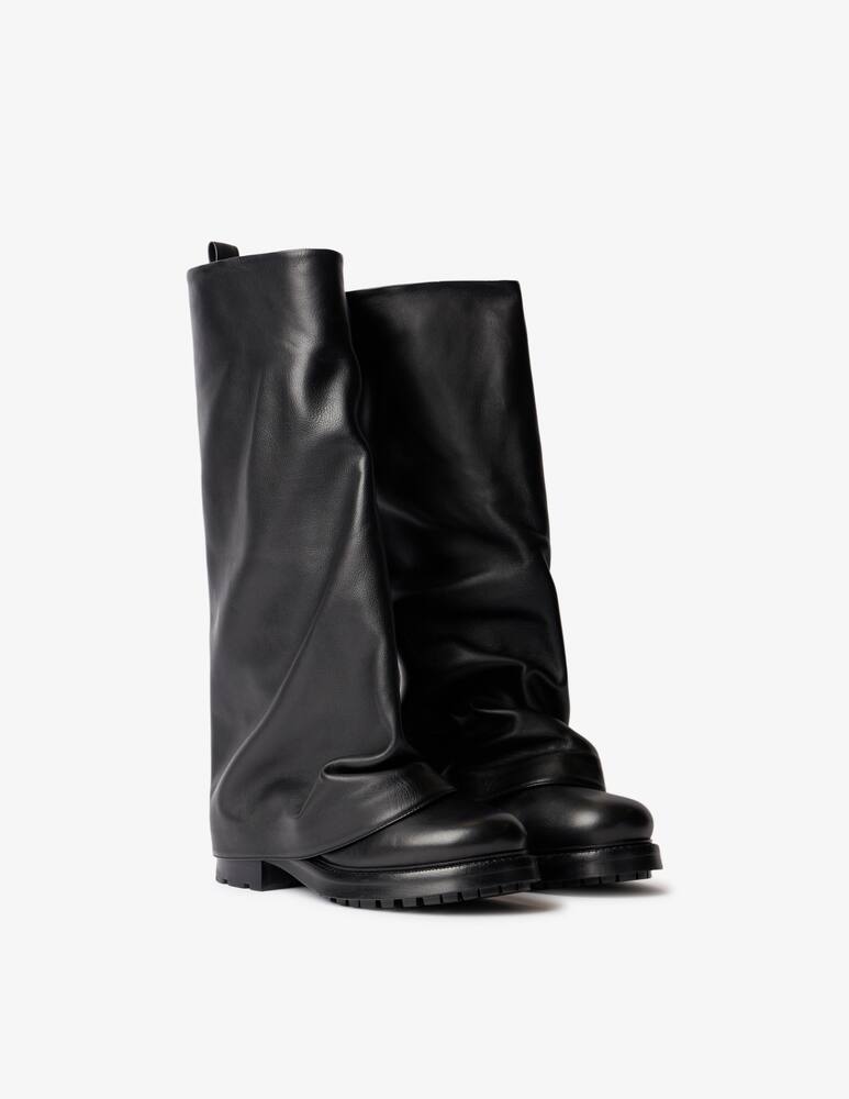 rinascente Strategia Leather slouch boots