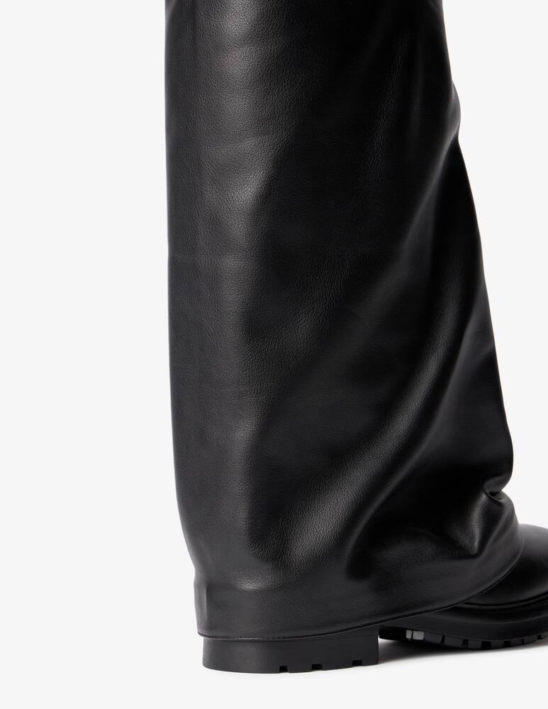 rinascente Strategia Leather slouch boots