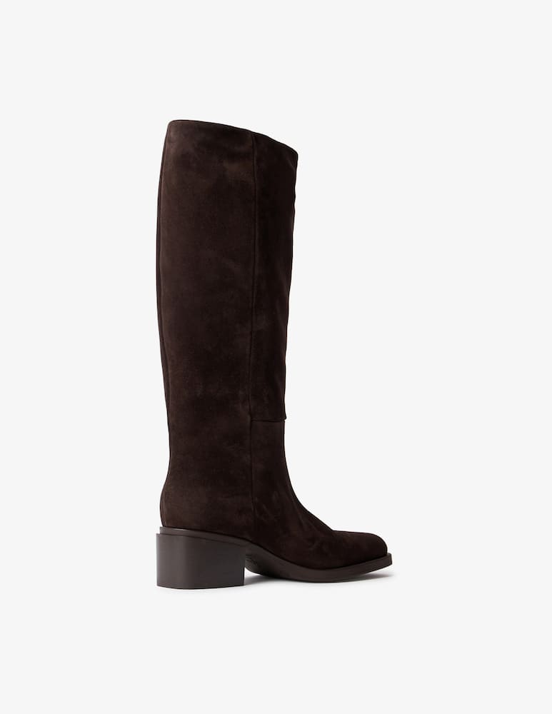 Elena Iachi Suede square-toe boots - picture 3 Elena Iachi Suede square-toe boots - picture 3