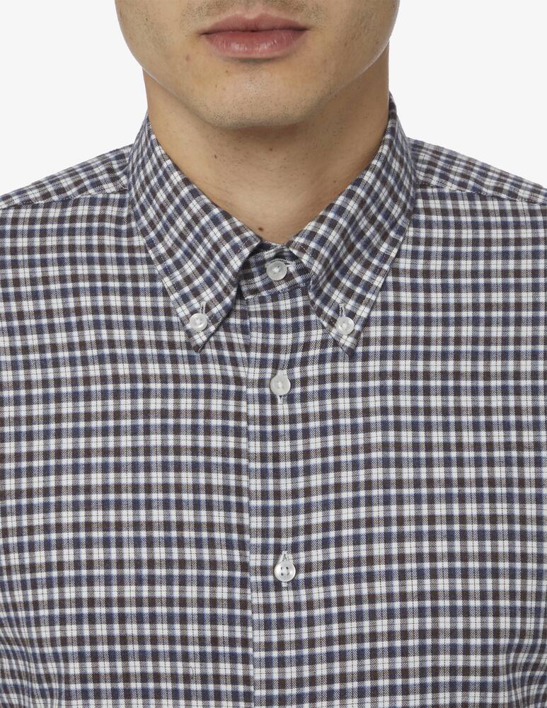 Sartoria Italiana Modern flannel check shirt - picture 4 Sartoria Italiana Modern flannel check shirt - picture 4