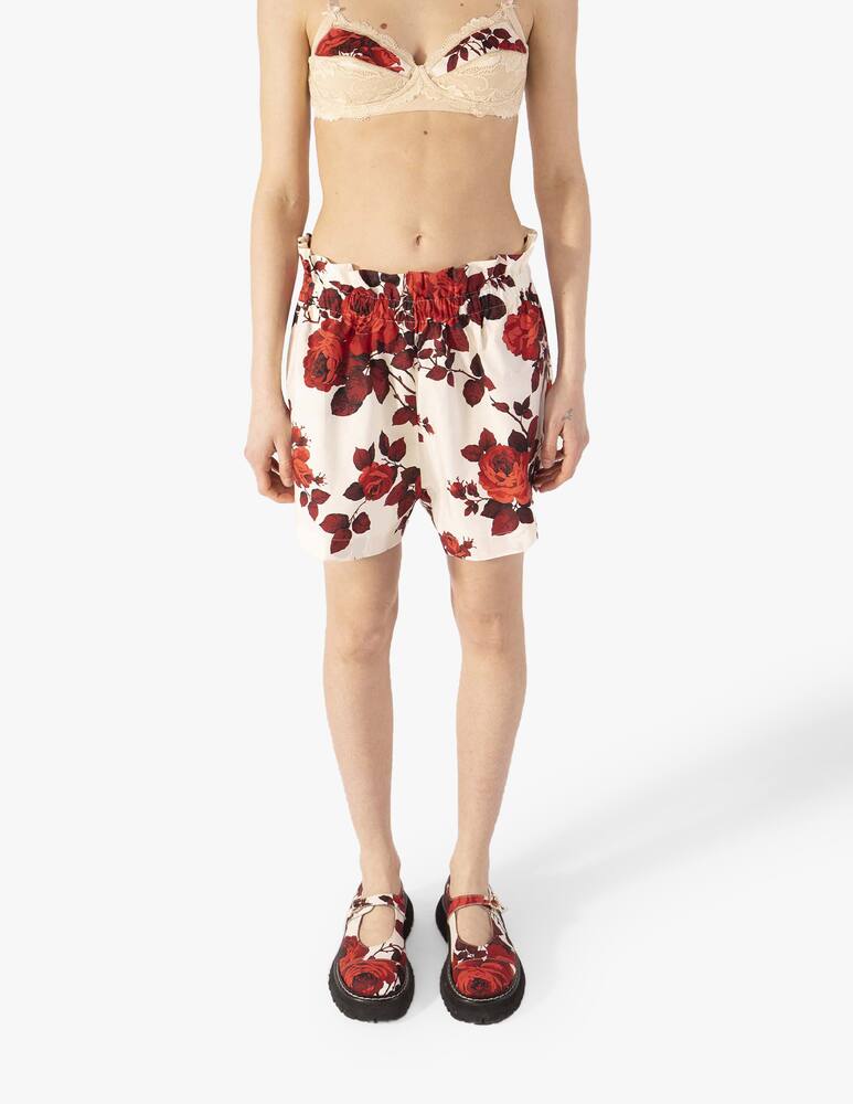 rinascente Antonio Marras Pantaloncini a vita alta in cotone - bianco