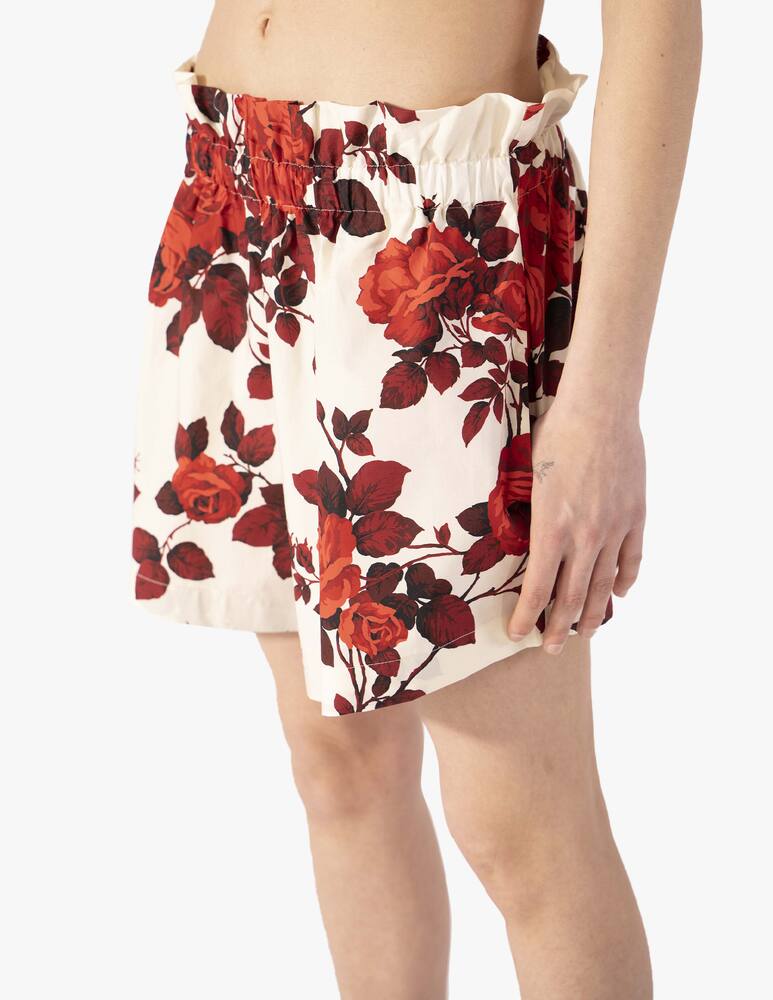 rinascente Antonio Marras Pantaloncini a vita alta in cotone - bianco