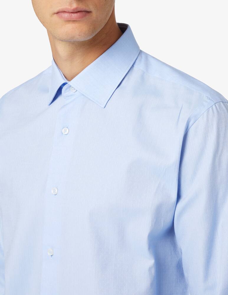 rinascente Sartoria Italiana Regular clas micro pattern shirt