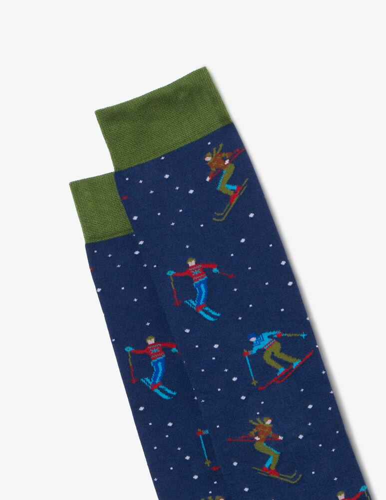rinascente Gallo Skiers and Stripes socks