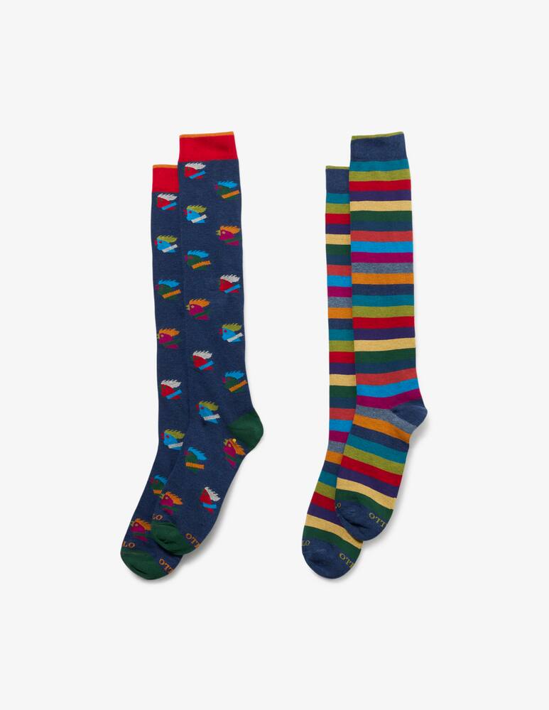 rinascente Gallo University stripe socks
