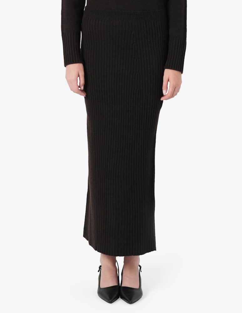 rinascente 24.7 Studio Ribbed midi skirt