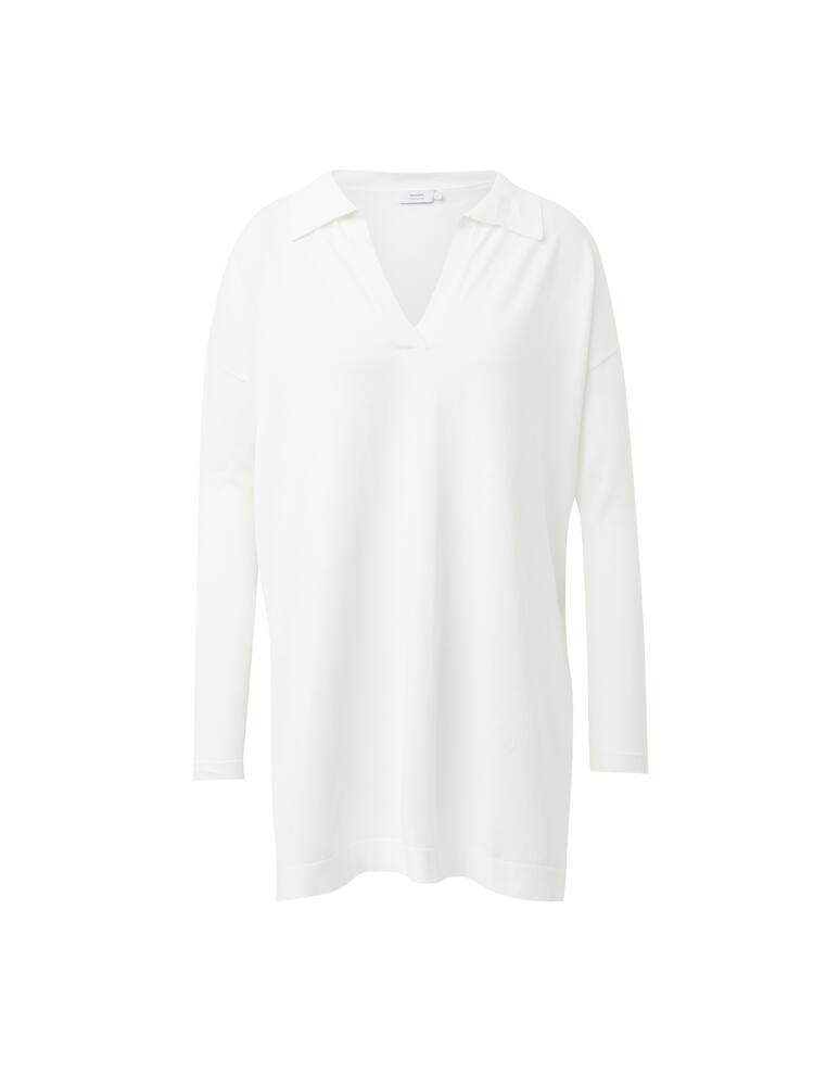 rinascente Rinascente Collection Polo a manica lunga con spacchi - bianco